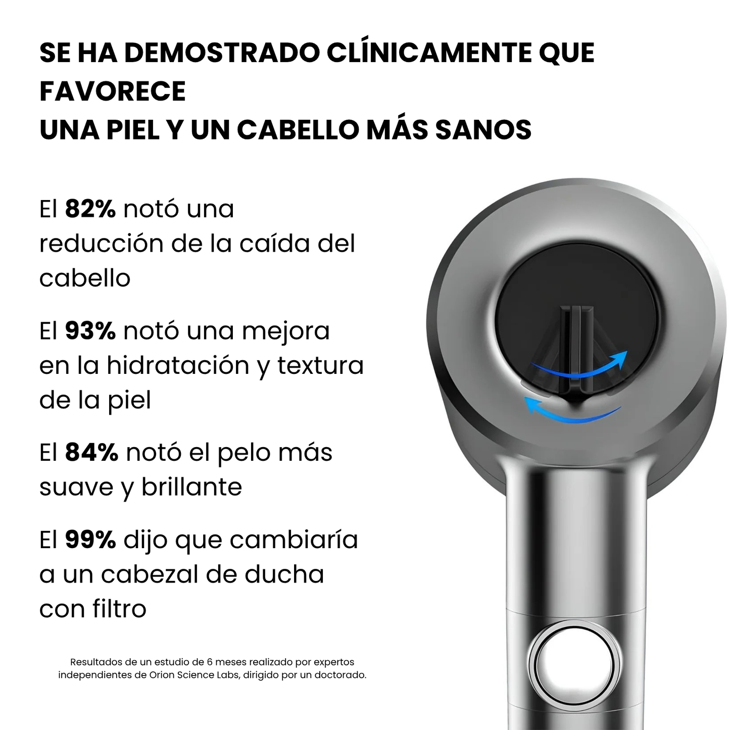 Puriflo™ - Ducha filtrada turboalimentada para una limpieza perfecta y ahorro de agua.